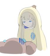 Amanogawa_Shiina banana_(outfit) Jelly_Hoshiumi Jerry jonkey Shiina // 1816x2047 // 128KB